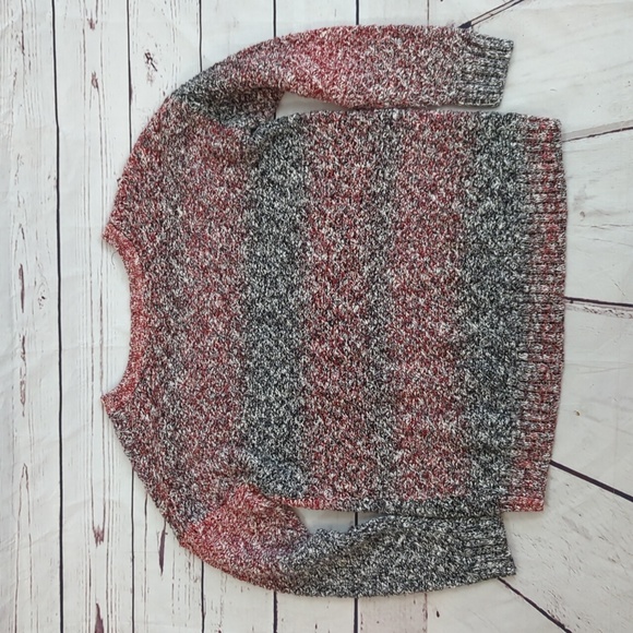 Bass Cropped Knit Sweater, pull over crew neck, women's size medium - Picture 6 of 7